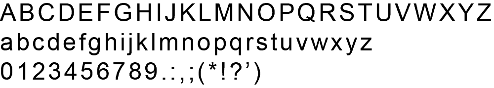 Arial typeface